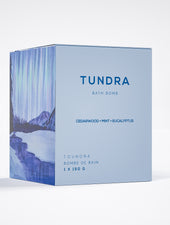 tundra bath bomb by bare skin bar in box