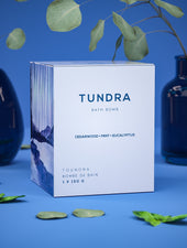 tundra bath bomb by bare skin bar in box