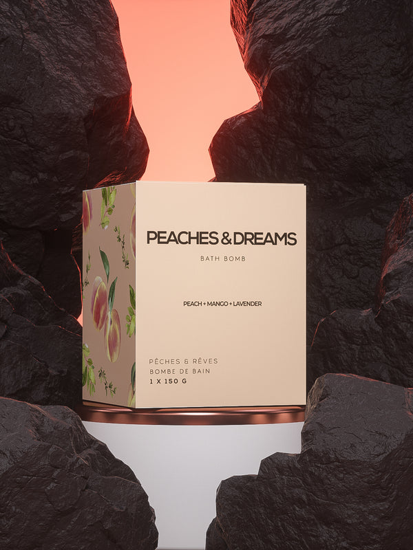 peach bath bomb Canada